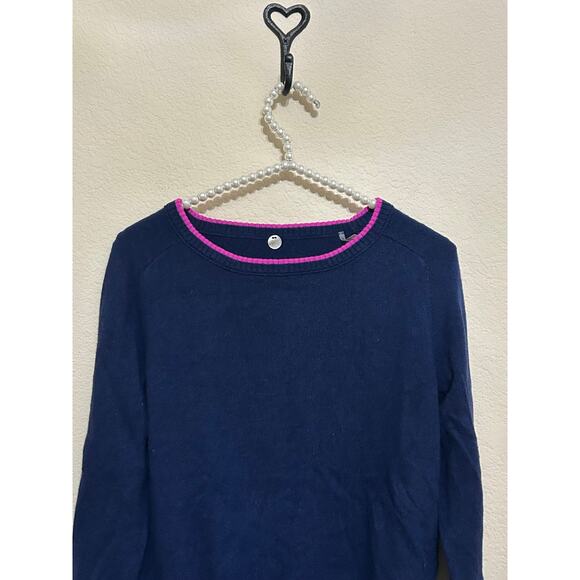 Margaret O'Leary Cashmere Sweater Size XS Blue Pullover Preppy Luxury Capsule - Picture 2 of 9